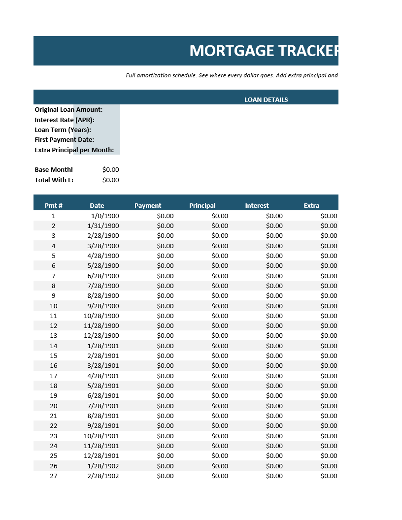 Mortgage Tracker