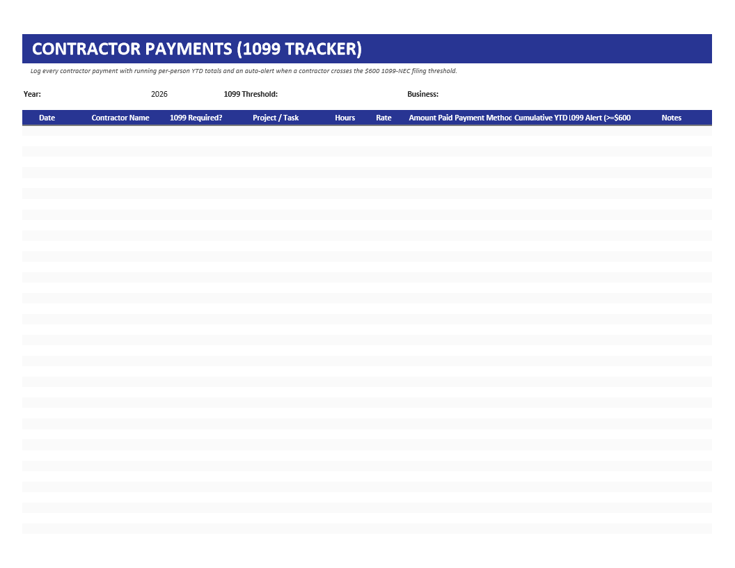 Contractor Payments