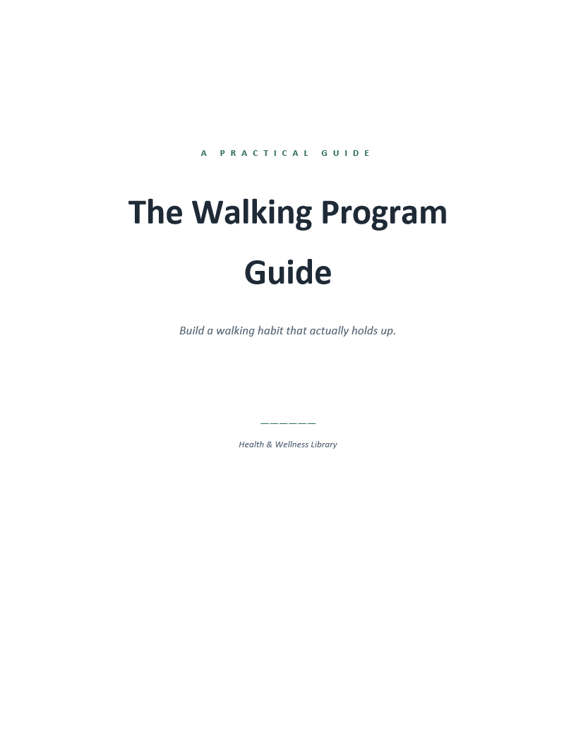 Walking Program Guide