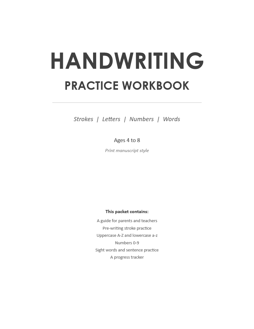 Handwriting-Worksheets