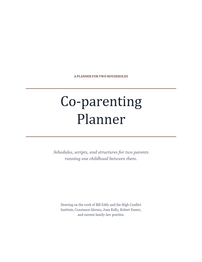 Co-parenting Planner
