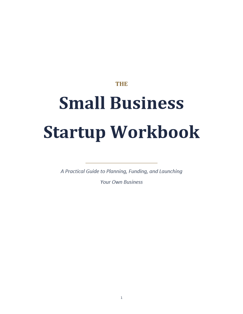 Small Business Startup Workbook