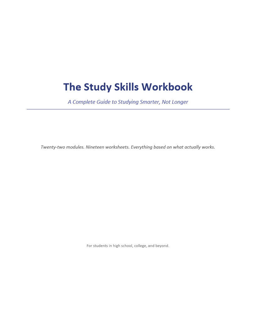 The Study Skills Workbook