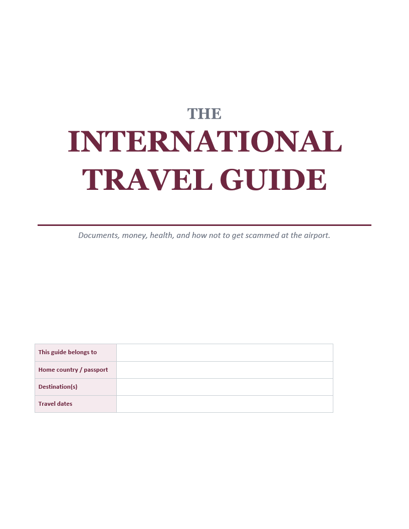 International Travel Guide