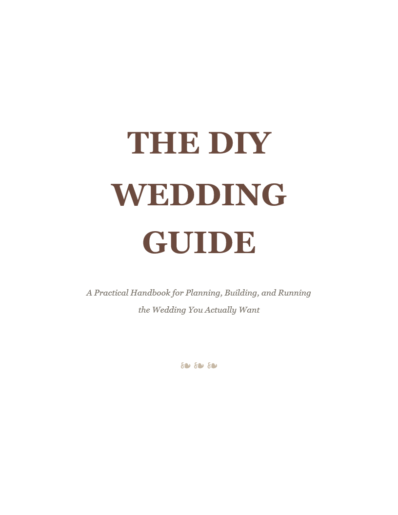 The DIY Wedding Guide
