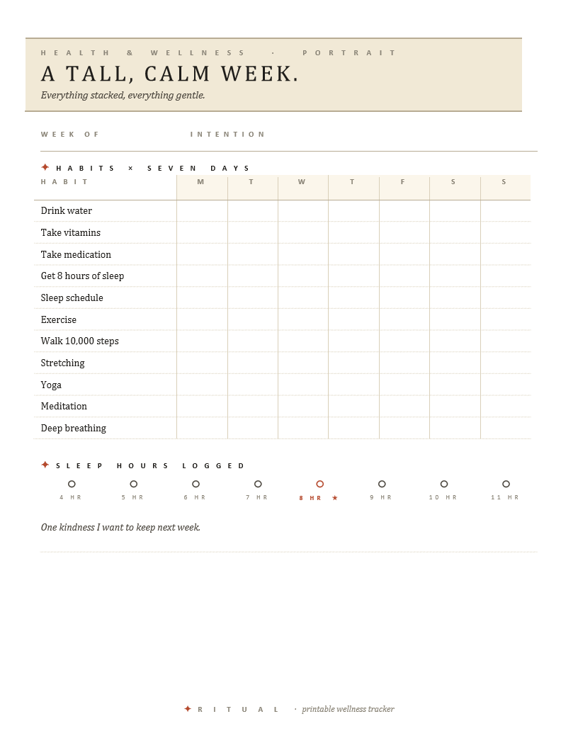Portrait — Health & Wellness Tracker